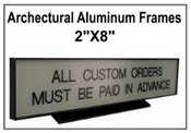 2"x8" Architectural Desk Frame