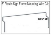 B09100 6" Wire Clip for Plastic Frames