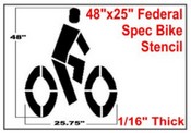 BIKE Symbol, Federal Spec
Bike Stencil