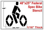 BIKE Symbol, Federal Spec
Bike Stencil