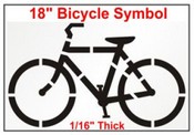 Bike Symbol Stencil
Bike Stencil