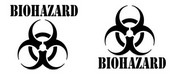 12" Biohazard Safety Symbol Stencil