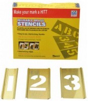 5" Single Brass Interlocking Stencil