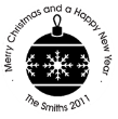 Christmas Ornament Monogram Stamps