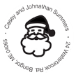 Christmas Santa Claus Monogram Stamp