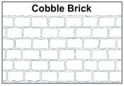 Cobble Brick Tile Stencil