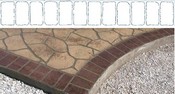 Cobblestone Border Stencil Pattern