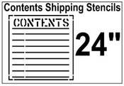 Contents Shipping Stencil