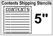 Contents Shipping Stencil