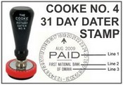 No. 4 Cooke Time & Date Stamp