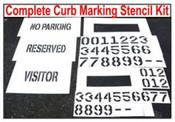 Multiple Size Curb Painting Stencil Kit
Curb Stenciling Set
Curb Stencils