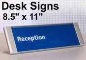 Desk Signs & Custom Changeable Insert