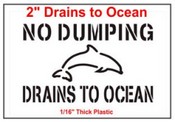 Drains to Ocean Stencil