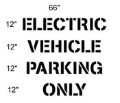 12" Electric Vehicle Stencil