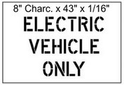 8" Electric Vehicle Stencil