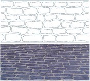 English Cobble Tile Stencil Pattern