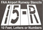 Taxiway Stencils
FAA Airport Runway Stencils