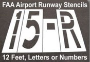 FAA Airport Runway Stencils