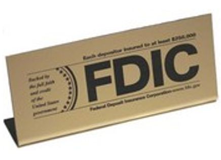 3" x 7" FDIC Tent Tabletop Sign
FDIC Sign
FDIC