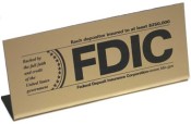 3" x 7" FDIC Easel Tabletop Sign
FDIC Sign
FDIC