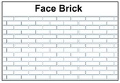 Face Brick Stencil Pattern