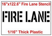 Fire Lane Stencil