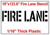 Fire Lane Stencil