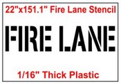 Fire Lane Stencil