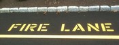 Fire Lane Stencil