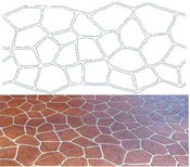 Flagstone Stencil Pattern