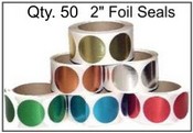 Embosser Foil Seal
Foil Seals
Blank seals for use with embossers