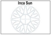 Inca Sun Stencil Pattern