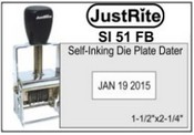 Justrite 51 FB Self-Inking Dater
Self-Inking 51FB Dater