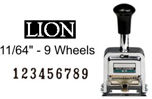 Lion Numbering Machine
B-71 Lion 9 Wheel, 7 Movements