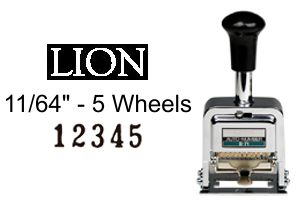 Lion Numbering Machine
Lion D51 5 Wheels, 5 Movements