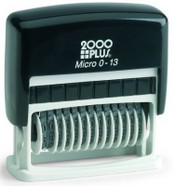 Micro 2000 Plus Numbering Stamp 0-13