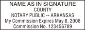 Notary Stamp
Arkansas Self-Inking Notary Stamp
Arkansas Notary Stamp
Arkansas Public Notary Stamp
Public Notary Stamp