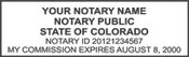 Notary Stamp
Colorado Self-Inking Notary Stamp