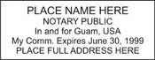 Notary Stamp
Guam Self-Inking Notary Stamp