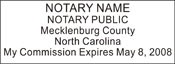 Notary Stamp
North Carolina Pre-Inked Notary Stamp