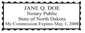 Notary Stamp
North Dakota Pre-Inked Notary Stamp