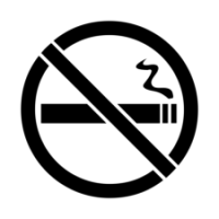 12" No Smoking Safety Stencil