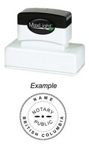 Notary Stamp
British Columbia Pre-Inked Notary Stamp