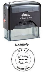 Notary Stamp
Manitoba Self-Inking Notary Stamp