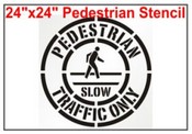 Pedestrian Crossing Symbol Stencil