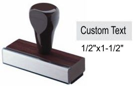 1/2" x 1-1/2" Custom Rubber Stamp
Custom Rubber Stamp
Rubber Hand Stamp