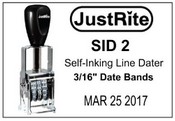 Justrite No. 2 Self-Inking Line Dater (3/16" Date Size)
SD-2