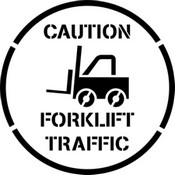 45" Forklift Traffic Stencil