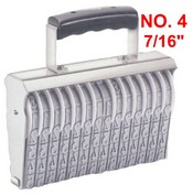 Shiny Size 4-14 Numbering Band Stamp