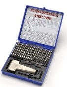 Steel Stamp 3/16" Sharp Face Steel Type Marking Kit
51069, 3/16" Sharp Face Steel Type Marking Kit